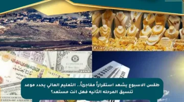 طقس الأسبوع يشهد استقراراً مفاجئاً.. التعليم العالي يحدد موعد تنسيق المرحلة الثانية فهل أنت مستعد؟